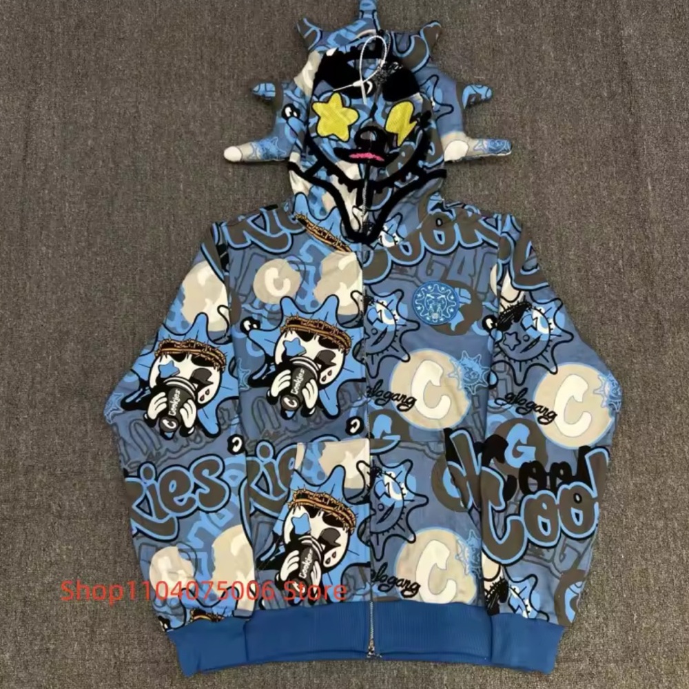 Cool Kids' Blue Graphic Hoodie